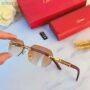 Lunettes de Soleil Rectangle Marron