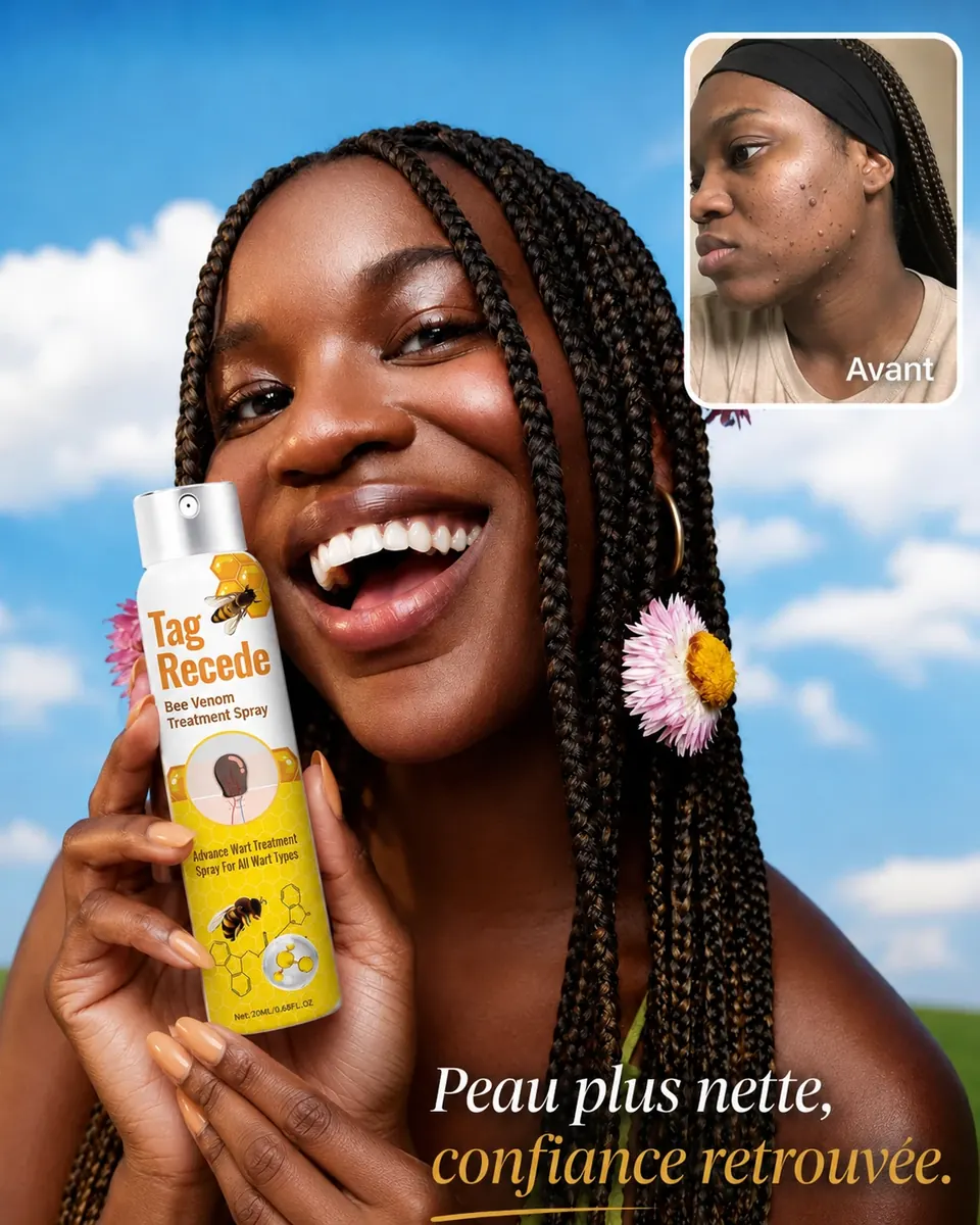 Tag Recede présenté par une cliente